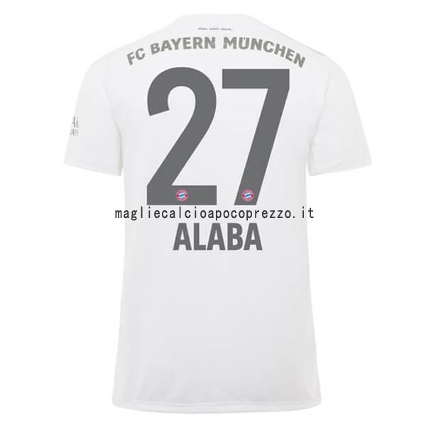 NO.27 Alaba Seconda Maglia Bayern München 2019 2020 Bianco