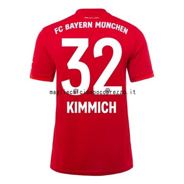 NO.32 Kimmich Prima Maglia Bayern München 2019 2020 Rosso
