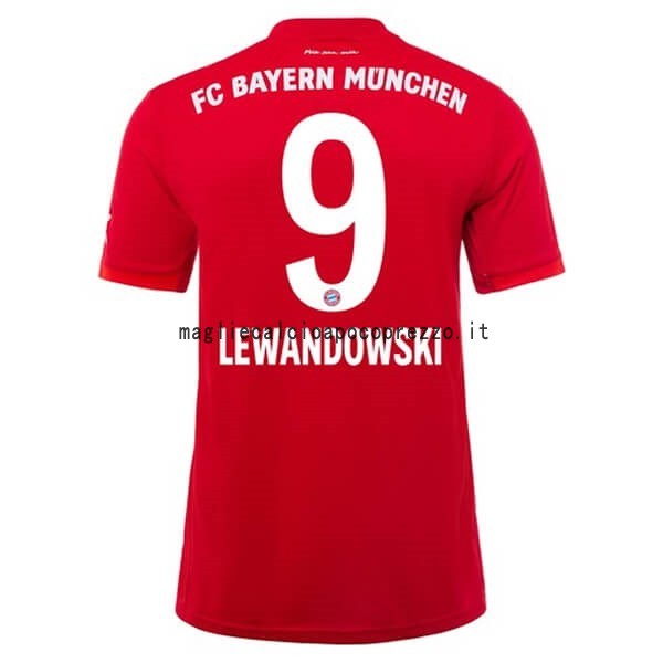 NO.9 Lewandowski Prima Maglia Bayern München 2019 2020 Rosso