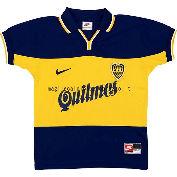 Prima Maglia Boca Juniors Rétro 1999 Blu Giallo