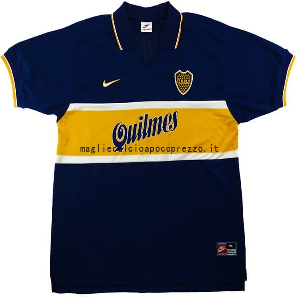 Prima Maglia Boca Juniors Stile rétro 1996 1997 Blu