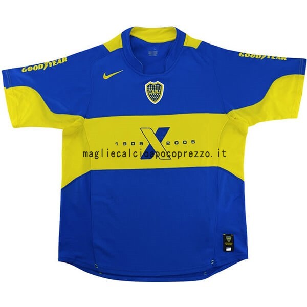 Prima Maglia Boca Juniors Stile rétro 2005 Blu