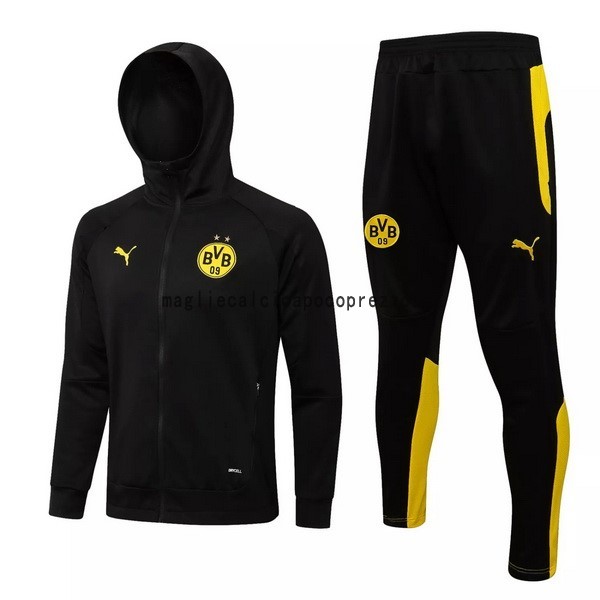 Felpa Cappuccio Borussia Dortmund 2021 2022 Nero Giallo