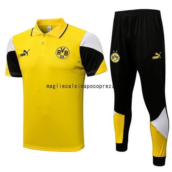 Set Completo Polo Borussia Dortmund 2021 2022 Giallo Nero