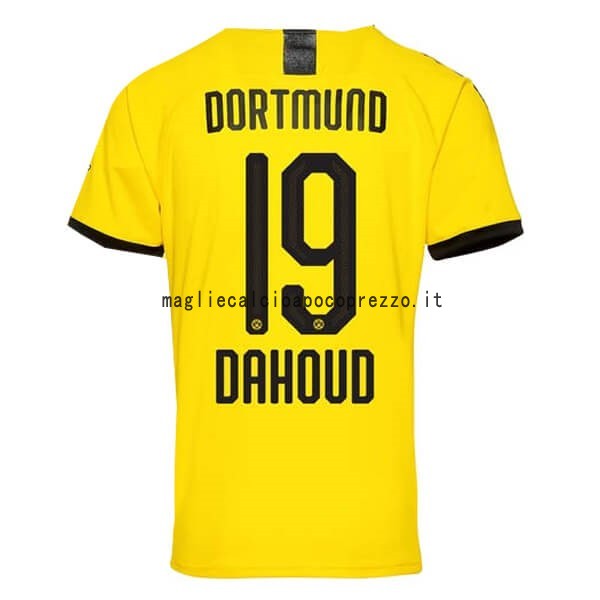 NO.19 Dahoud Prima Maglia Borussia Dortmund 2019 2020 Giallo