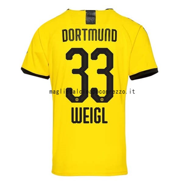 NO.33 Weigl Prima Maglia Borussia Dortmund 2019 2020 Giallo