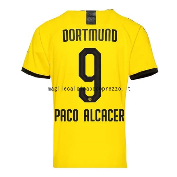 NO.9 Paco Alcacer Prima Maglia Borussia Dortmund 2019 2020 Giallo