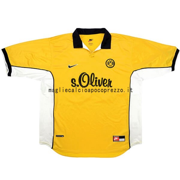 Prima Maglia Borussia Dortmund Stile rétro 1998 Giallo