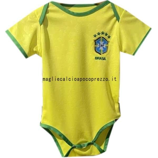 Prima Tutine Bambino Brasile 2022 2023 Giallo