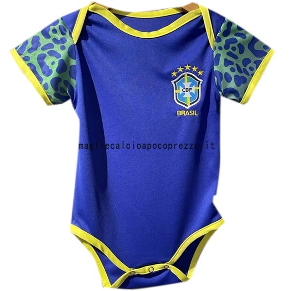 Seconda Tutine Bambino Brasile 2022 2023 Blu