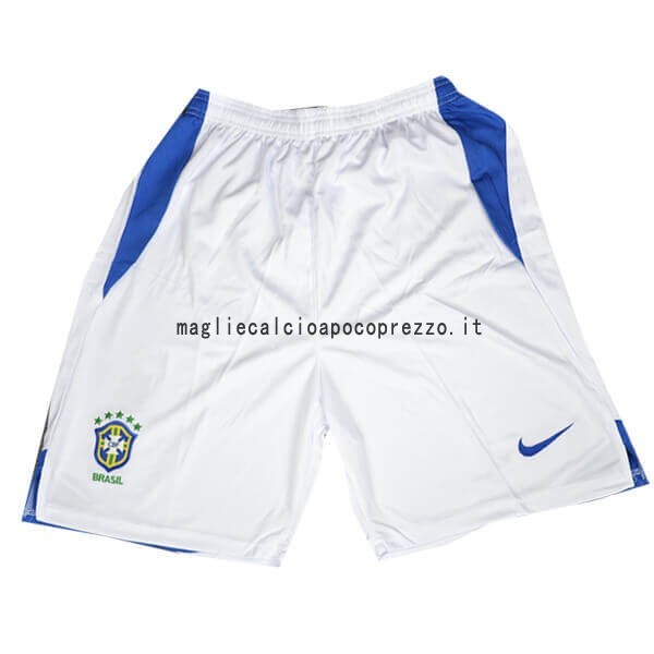 Seconda Pantaloni Brasile Stile rétro 2004 Bianco