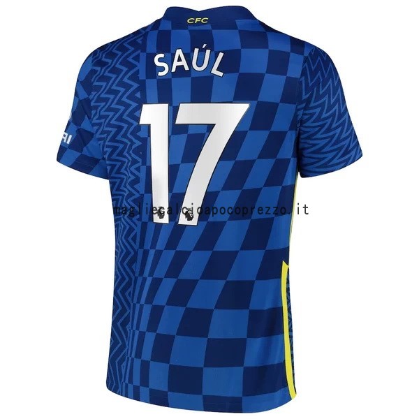 NO.17 Saúl Prima Maglia Chelsea 2021 2022 Blu