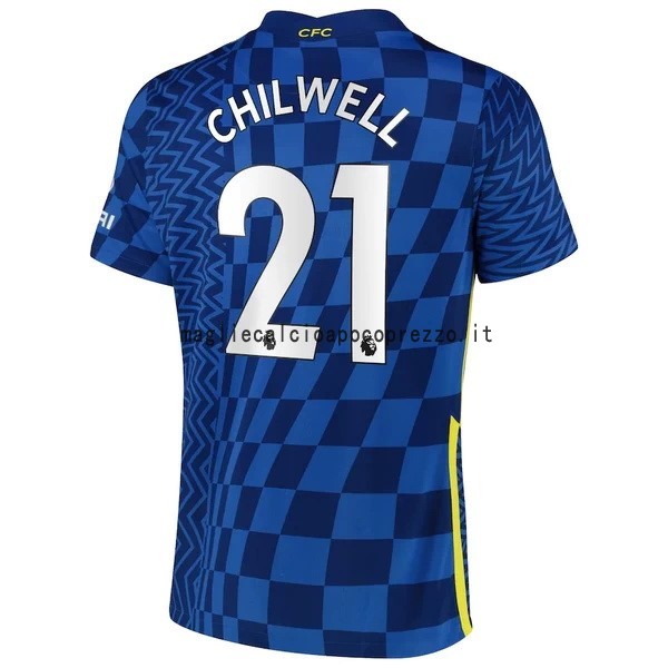 NO.21 Chilwell Prima Maglia Chelsea 2021 2022 Blu