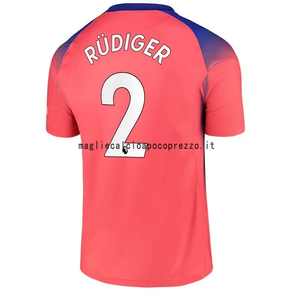 NO.2 Rudiger Terza Maglia Chelsea 2020 2021 Arancione