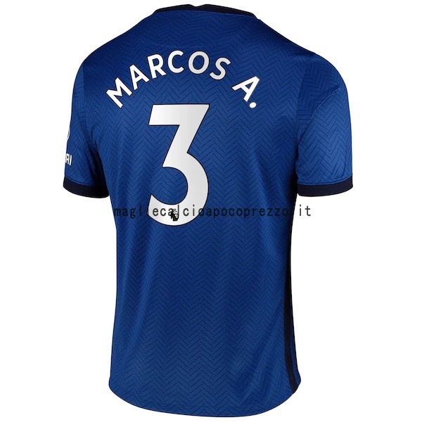 NO.3 Marcos A. Prima Maglia Chelsea 2020 2021 Blu