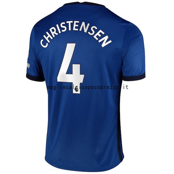NO.4 Christensen Prima Maglia Chelsea 2020 2021 Blu