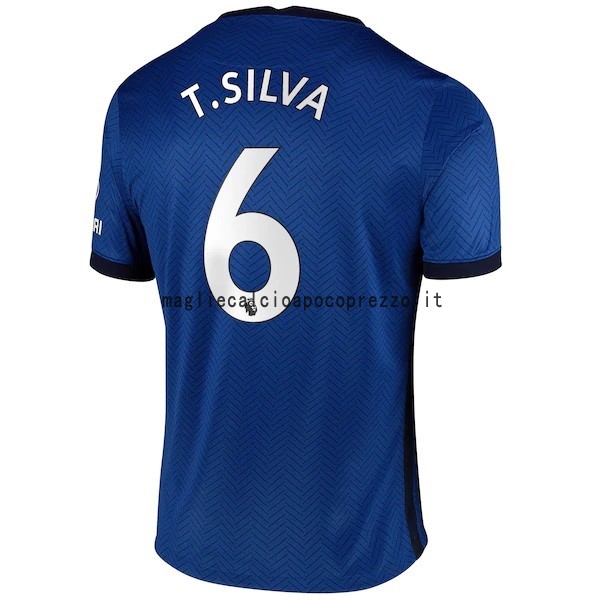 NO.6 T. Silva Prima Maglia Chelsea 2020 2021 Blu