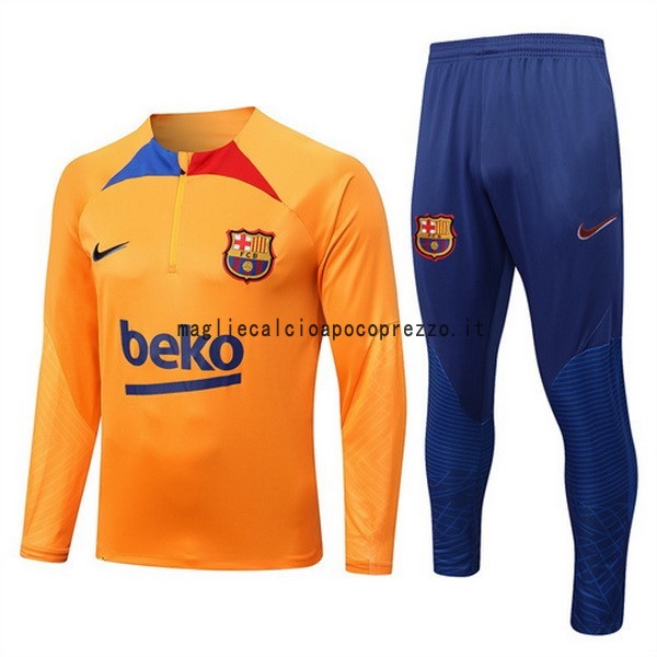 Giacca Bambino Barcelona 2022 2023 Arancione Blu