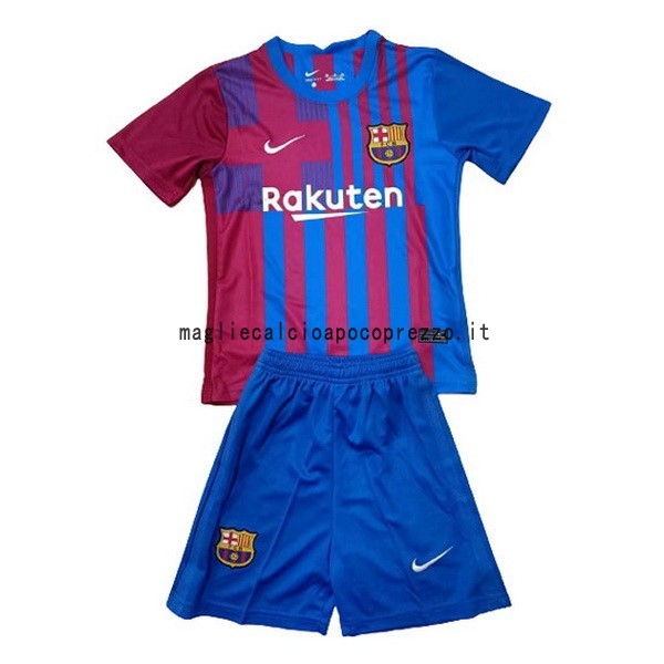 Prima Conjunto De Bambino Barcelona 2021 2022 Blu Rosso