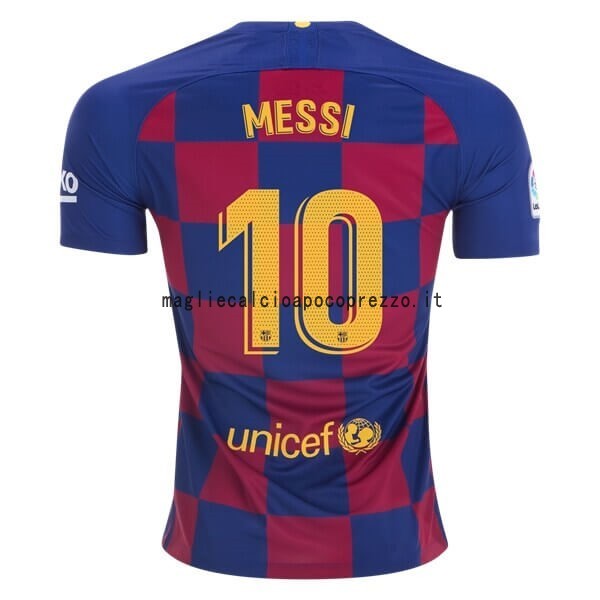 NO.10 Messi Prima Maglia Barcellona 2019 2020 Blu Rosso
