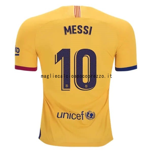 NO.10 Messi Seconda Maglia Barcellona 2019 2020 Giallo