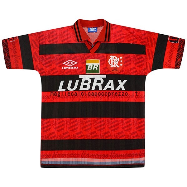 Prima Maglia Flamengo Rétro 1995 1996 Rosso
