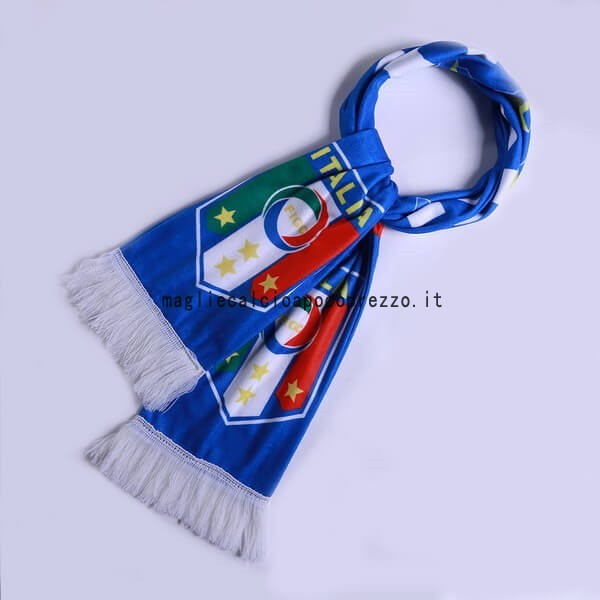 Sciarpa Calcio Italia Tejidas Blu Bianco