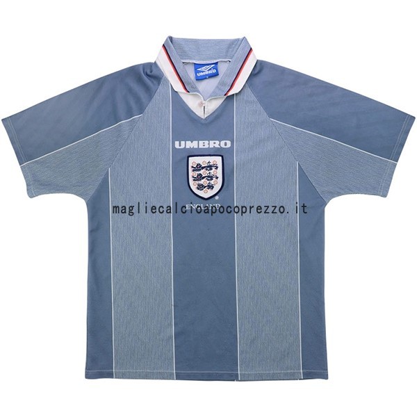 Seconda Maglia Inghilterra Rétro 1996 Blu