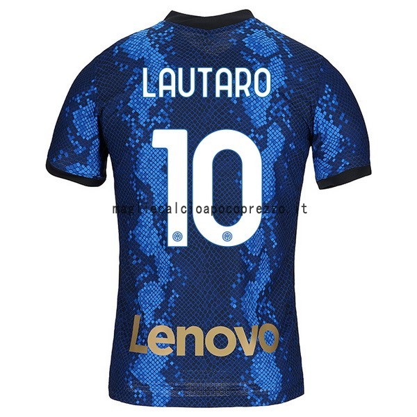 NO.10 Lautaro Prima Maglia Inter Milán 2021 2022 Blu