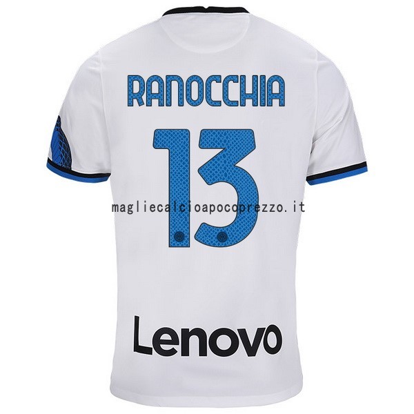 NO.13 Ranocchia Seconda Maglia Inter Milán 2021 2022 Bianco