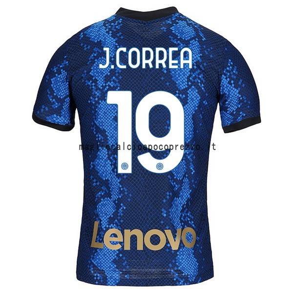 NO.19 J.Correa Prima Maglia Inter Milán 2021 2022 Blu