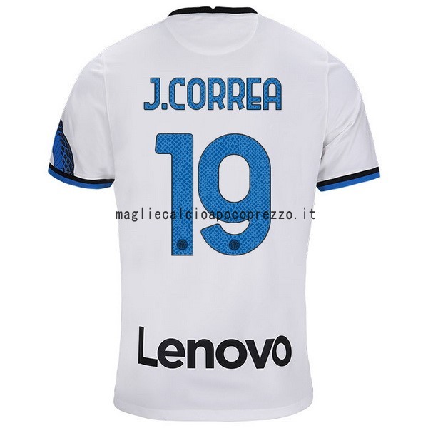 NO.19 J.Correa Seconda Maglia Inter Milán 2021 2022 Bianco