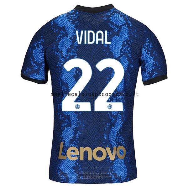NO.22 Vidal Prima Maglia Inter Milán 2021 2022 Blu