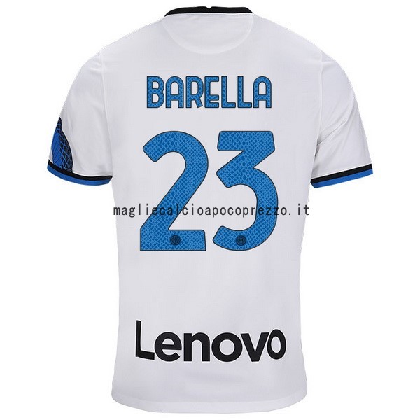 NO.23 Barella Seconda Maglia Inter Milán 2021 2022 Bianco
