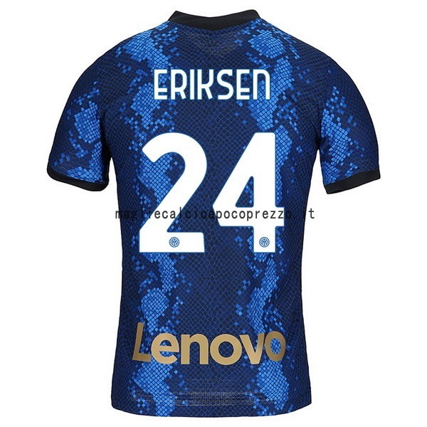 NO.24 Eriksen Prima Maglia Inter Milán 2021 2022 Blu