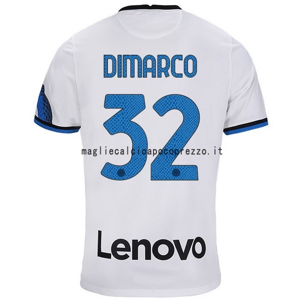 NO.32 Dimarco Seconda Maglia Inter Milán 2021 2022 Bianco