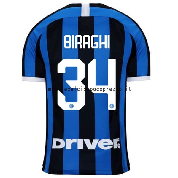 NO.34 Biraghi Prima Maglia Inter Milán 2019 2020 Blu