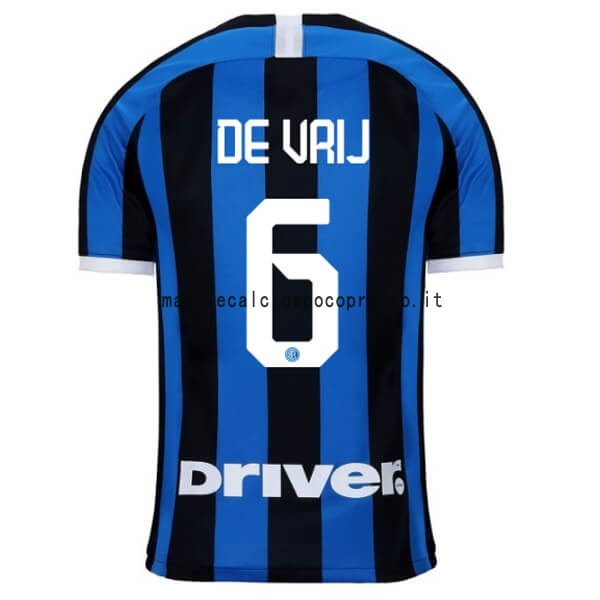 NO.6 De Vrij Prima Maglia Inter Milán 2019 2020 Blu