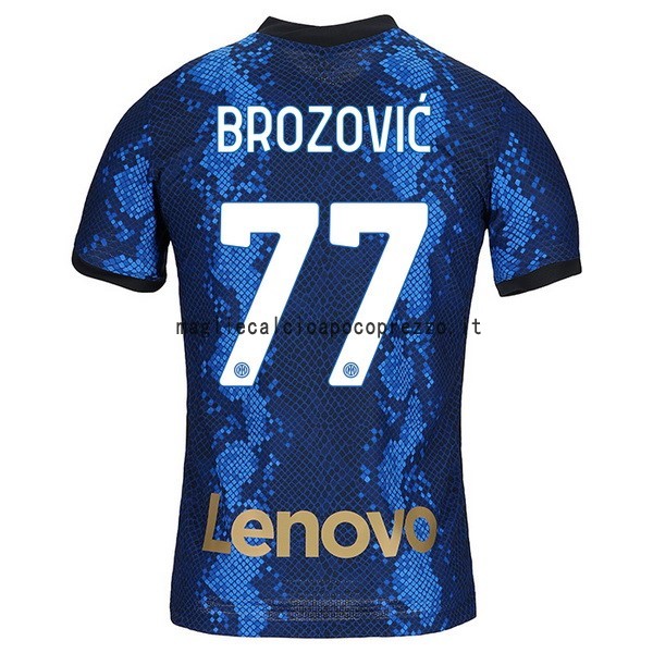 NO.77 Brozovic Prima Maglia Inter Milán 2021 2022 Blu