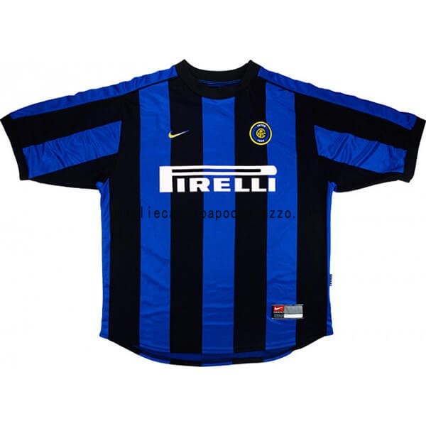 Prima Maglia Inter Milán Stile rétro 1999 2000 Blu