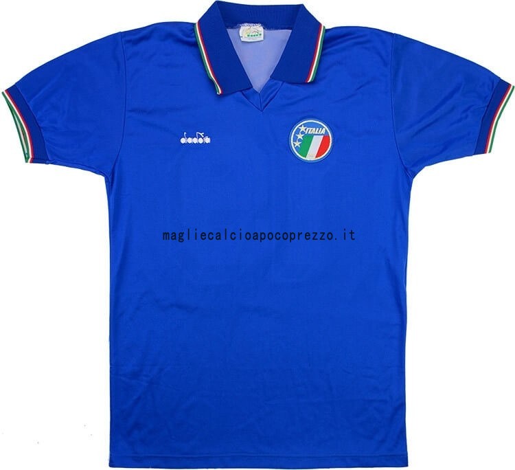 Prima Maglia Italy Stile rétro 1990 Blu