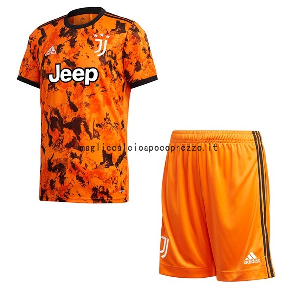 Terza Conjunto De Bambino Juventus 2020 2021 Arancione