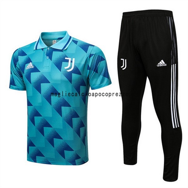 Set Completo Polo Juventus 2022 2023 Blu Verde