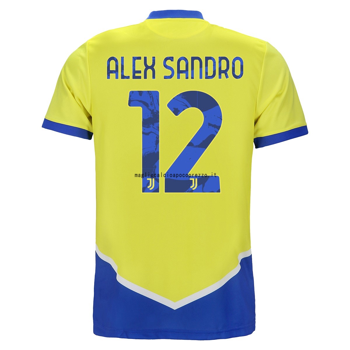 NO.12 Alex Sangro Terza Maglia Juventus 2021 2022 Giallo