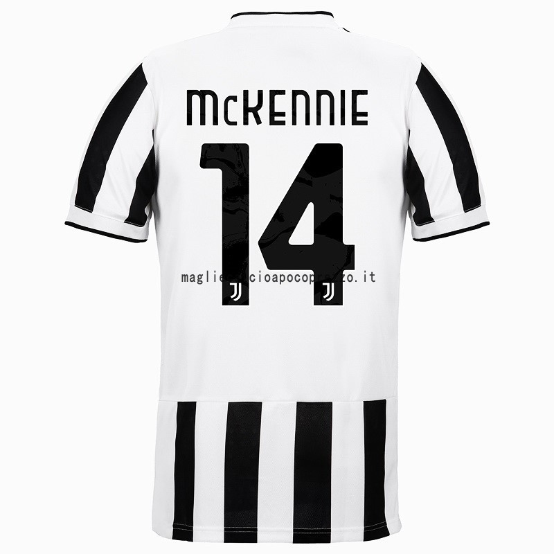 NO.14 McKennie Prima Maglia Juventus 2021 2022 Bianco Nero