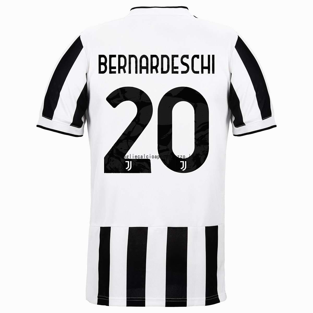 NO.20 Bernardeschi Prima Maglia Juventus 2021 2022 Bianco Nero