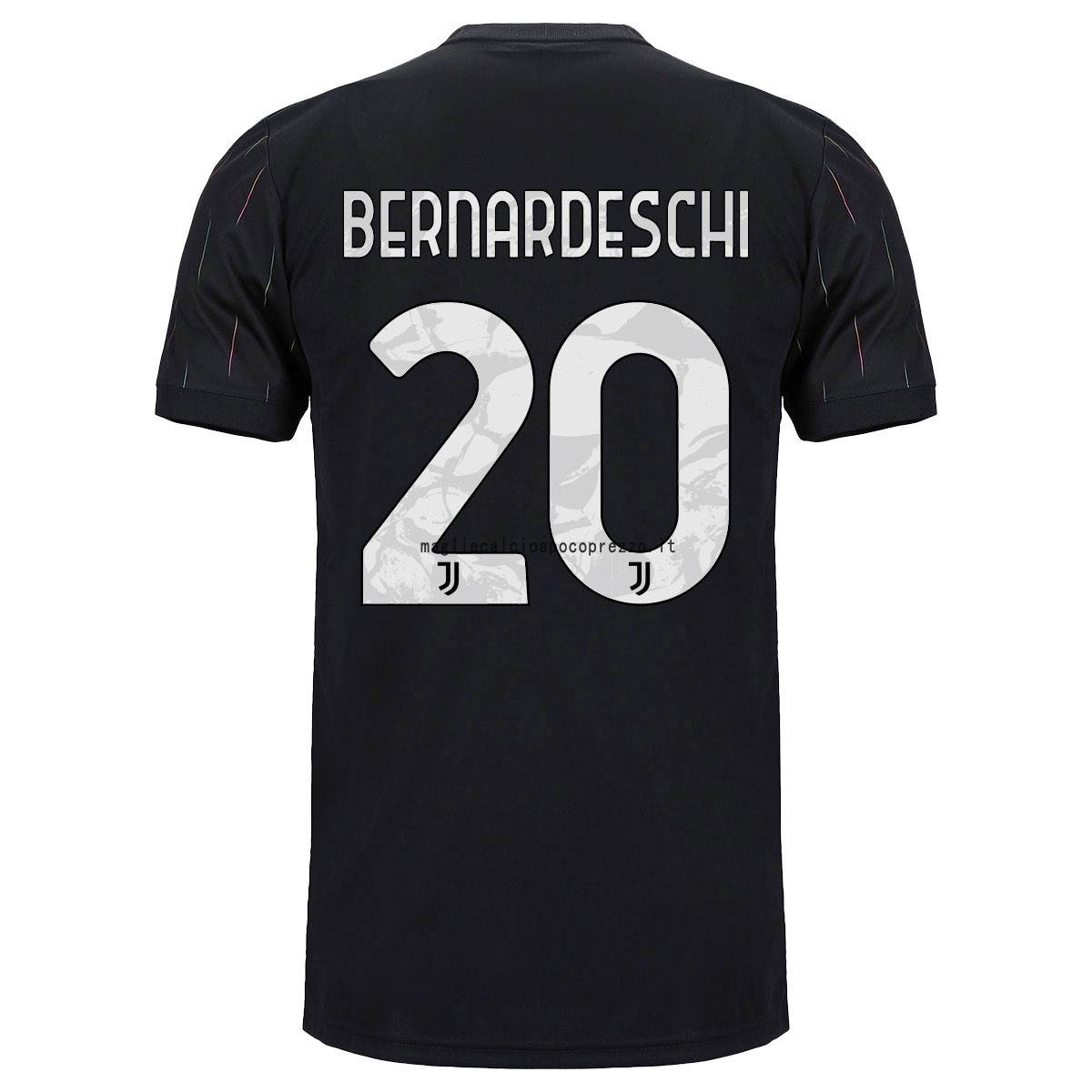 NO.20 Bernardeschi Seconda Maglia Juventus 2021 2022 Nero