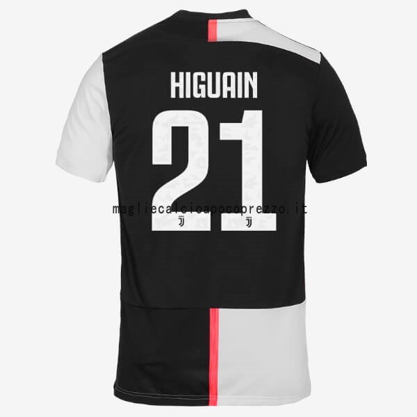 NO.21 Higuain Prima Maglia Juventus 2019 2020 Bianco Nero