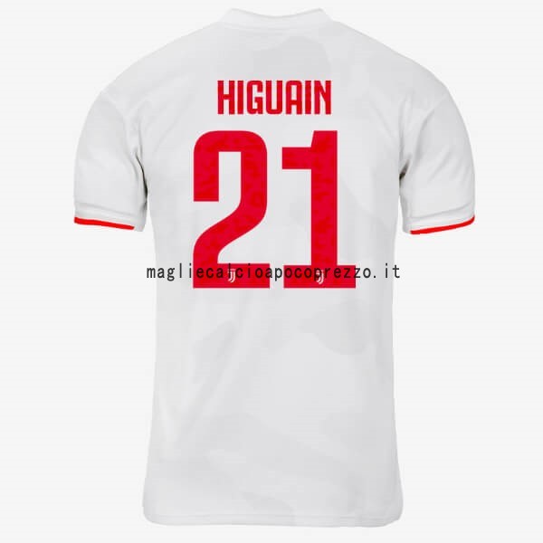 NO.21 Higuain Seconda Maglia Juventus 2019 2020 Grigio Bianco