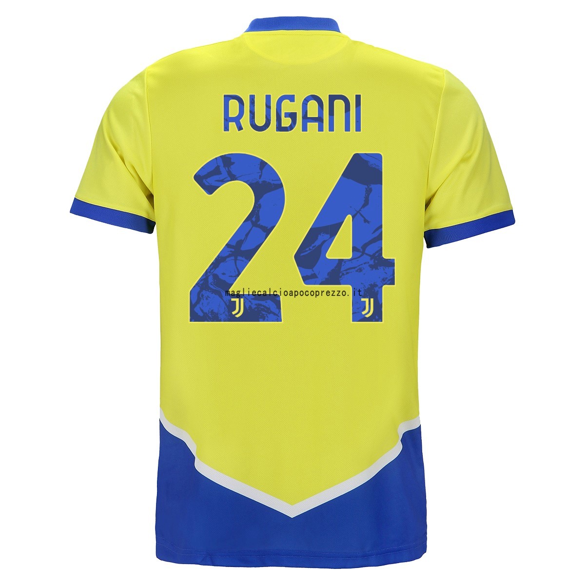 NO.24 Rugani Terza Maglia Juventus 2021 2022 Giallo